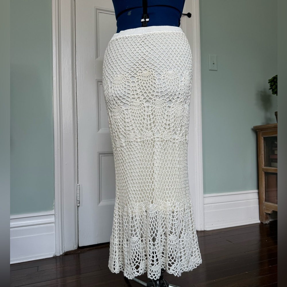 ETC Long Crochet Skirt